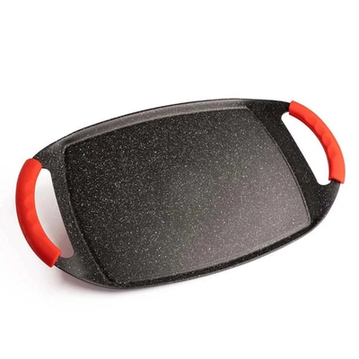 PADELLA BISTECCHIERA ANTIADERENTE, 47CM IN ALLUMINIO PRESSOFUSO - Immagine 1 di 4