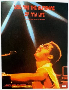 Stevie Wonder -You Are The Sunshine Of My Life - Australian Sheet Music Reissue - Picture 1 of 1