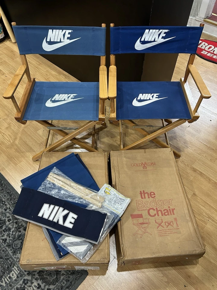 Prestine Vintage Nike Director Chairs The Badger Chair Gold Medal Furniture  - Image 1 of 4