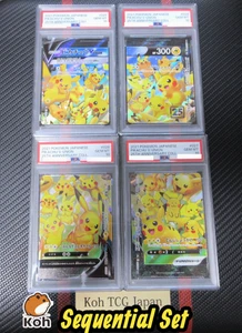 PSA 10 Pikachu V-Union 25th Anniversary 2021 SEQ Set Japanese Pokemon Card 2021 - Picture 1 of 19