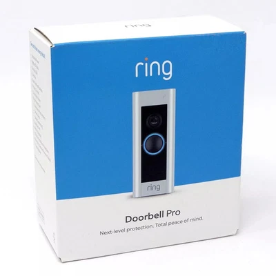 Ring - Timbre con cable Pro Smart WiFi Video Timbre - Níquel satinado TOTALMENTE NUEVO Foto 1 de 4