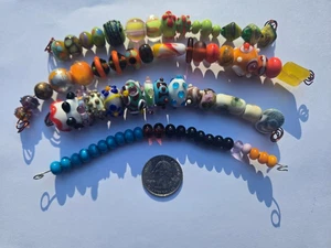 Riesiges handgefertigtes Lampwork Glasperlen-Mixd-Set - Bild 1 von 5
