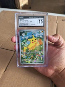 Pikachu Black Star Promo SVP 88 Paldea Adventure Chest Graded CGC Gem Mint 10 - Foto 1 di 2