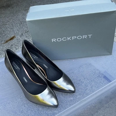 Zapatos Rockport para mujer talla 7,5 M peltre movimiento total violina zapatos de salón de lujo CG7817 Foto 1 de 4