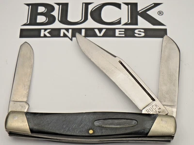 Cuchillo de colección BUCK MADE IN USA 307 WRANGLER Jumbo Stock - Usado con hojas completas Foto 1 de 4