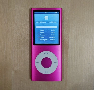 Apple iPod Nano 4th Generation A1285 - 8GB - Pink - SCREEN BURN - Image 1 of 4