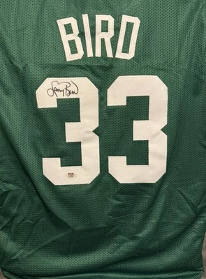 Boston Celtics Larry Bird Autographed Jersey w PSA - Image 1 of 4