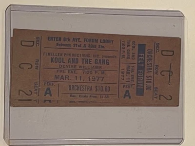 Boleto Kool and the Gang Felt Forum Madison Square Garden 11 de marzo de 1977 Foto 1 de 2