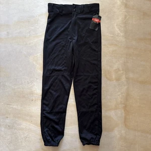 Rawlings Baseball Pants Black Elastic Men’s Size Small New With Tags - Picture 1 of 10