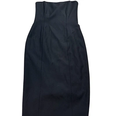 Черное платье Kors Michael Kors из 100% шерсти без бретелек размер 6 - Изображение 1 из 4