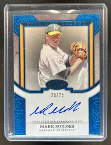 2024 Topps Tier One Mark Mulder Talent Auto Blue Foil #29/75 Athletics - Picture 1 of 2