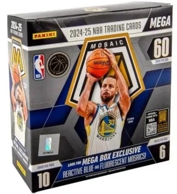 2024-25 Panini Mosaic NBA Basketball Factory Sealed Mega Box
