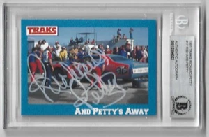 1991 Traks #17 RICHARD PETTY Signed AUTO Card Autograph Beckett Slabbed NASCAR - Picture 1 of 2
