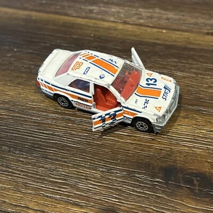 Vintage 1989 MAJORETTE MERCEDES BENZ 190E 2.3-16 NO.231 White 1:59 DOORS OPEN - Picture 1 of 8