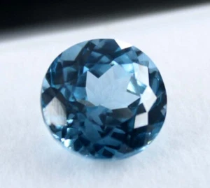 6 Ct Natural Montana Sapphire Round Cut CERTIFIED Loose Gemstone Blue - Imagen 1 de 4