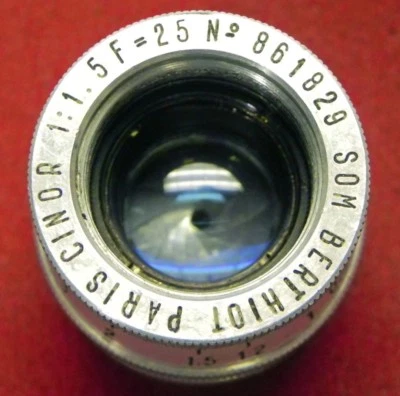 Som Berthiot 25mm f1.5 Cinor C mount  #861829  - Image 1 of 4