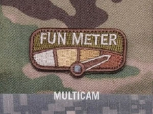 Milspec Monkey MSM Nylon Morale Patch FUN METER Tab - MULTICAM Arid - NEU - Bild 1 von 6