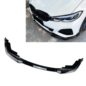 US Front Bumper Lip Spoiler Splitters For BMW 3 Series G20 M Pack 2019-2022 - Picture 1 of 7
