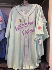 Walt Disney World Ariel Little Mermaid 89 Baseball Jersey 2025 New Size M - Picture 1 of 1