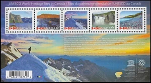 Canada Stamps Souvenir Sheet of 5, Unesco World Heritage Sites, #2718 MNH - Bild 1 von 1