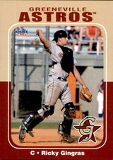 2012 Greeneville Astros Choice #9 Ricky Gingras Palm Desert California CA Card