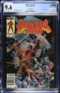 🔑🔥Wonder Man 1 CGC 9.6 1986 Rare Scarce! Newsstand! Marvel One Shot 566003 - Picture 1 of 4
