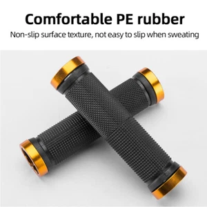 ROCKBROS Bike Grips Shock Handlebar Anti-Slip Soft Rubber Hand Grips Ergonomic - Picture 1 of 7