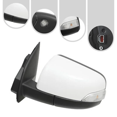 Espejo retrovisor térmico plegable eléctrico para Ford Ranger 2019-2023 con BSM lado izquierdo del conductor de 12 pines Foto 1 de 4