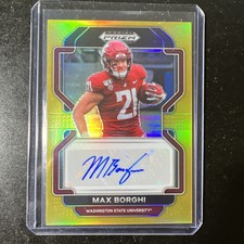 Max Borghi 2022 Prizm Draft Picks Gold /10