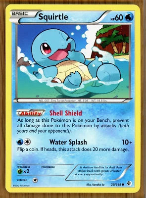Squirtle - 29/149 - B&W Boundaries Crossed  - NM/Mint !! - Image 1 of 2