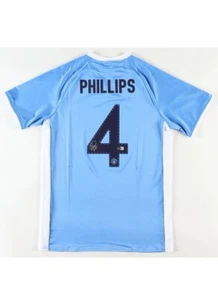 Kalvin Phillips Signed Jersey Soccer Autographed Manchester City Beckett COA - Picture 1 of 3