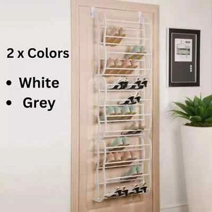 Over The Door Hanging Shoe Rack 12 Tier Shelf Organiser Rack Hanger Closet Multi - Picture 1 of 6