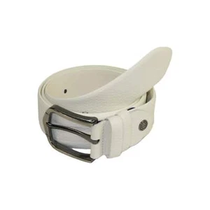 Men's Belt By PICCODER Turkey Genuine Leather Textured 3900 White - Picture 1 of 10