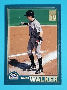 2001 Topps Employee edición limitada Todd Walker Colorado Rockies #637 raro ⚾ - Imagen 1 de 5
