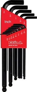 Eklind 13213 13pc SAE Ball-End Hex Key Set .050 to 3/8 inch USA Warranty - Foto 1 di 1