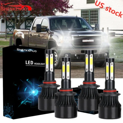 9005+9006 LED blubs For 2014-2018 GMC Savana 2500 3500 Headlight high-low Beam - Image 1 of 4