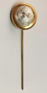 Vintage Miriam Haskell Locket Stick Pin Gold Filled  Mid 20th Century - Picture 1 of 4