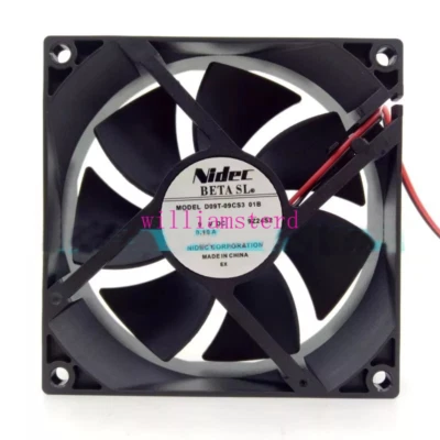 NIDEC BETASL D09T-09CS3 01B 9V 0.10A 2pin Cooling Fan - Image 1 of 2