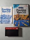 Poseidon Wars 3-D Sega Master System SMS CIB Complete Cleaned Tested Works Great