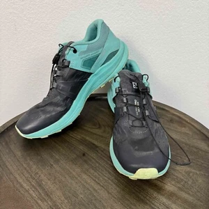 Salomon Unisex Ultra Pro Trail Running Shoe Quicklace Hawaiian Ocean 7.5/39 1/3 - Picture 1 of 16
