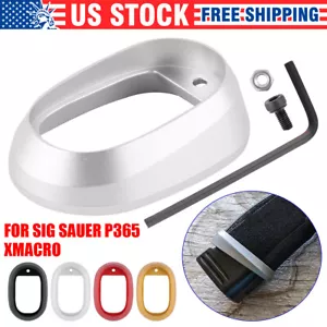Aluminum Alloy Magwell For Sig Sauer P365 X Macro 9mm Luger 4-colors to select - Picture 1 of 18