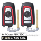 2X Smart Remote Key Fob 315Mhz For Bmw F Chassis 2010-2019 Fem / Bdc Cas4 Cas4+