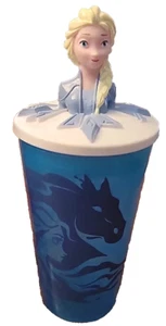 Zak! Taza Buddy Straw 15 OZ Hidden Truth Elsa Disney tapas atornillables - Imagen 1 de 4