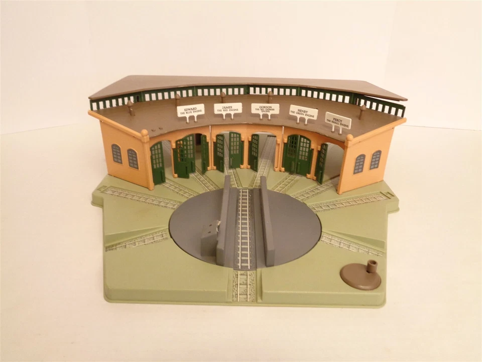 1993 Ertl Thomas the Tank Engine Gold Rail toca-discos conjunto de jogo incompleto danificado - Imagem 1 de 4