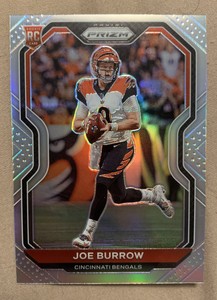2020 PANINI PRIZM #307 JOE BURROW SILVER PRIZM ROOKIE CARD RC BENGALS 🔥🔥