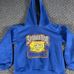 Vintage Spongebob Hoodie - Youth Size 6/7 - Retro Kids Sweatshirt - Picture 1 of 7