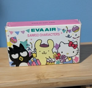 Eva Air Playing Cards 2017 Sanrio Hello Kitty Keroppi Badtz Meru Twin Stars - Picture 1 of 6