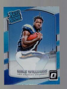 2017 DONRUSS OPTIC MIKE WILLIAMS ROOKIE HOLO REFRACTOR CHARGERS #174