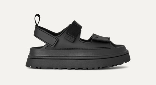 UGG GoldenG sandalo donna nero con plateau per tutti i giorni