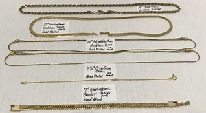 Collane e bracciale placcati oro assortiti 6 pezzi {VEDI FOTO} - Foto 1 di 1